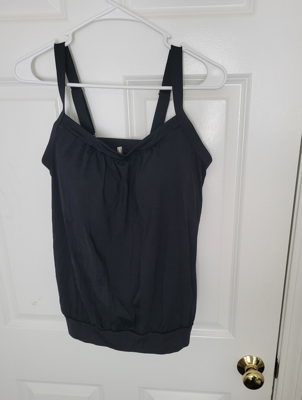 Lands' End Black Adjustable-Strap Camisole Size 10 D